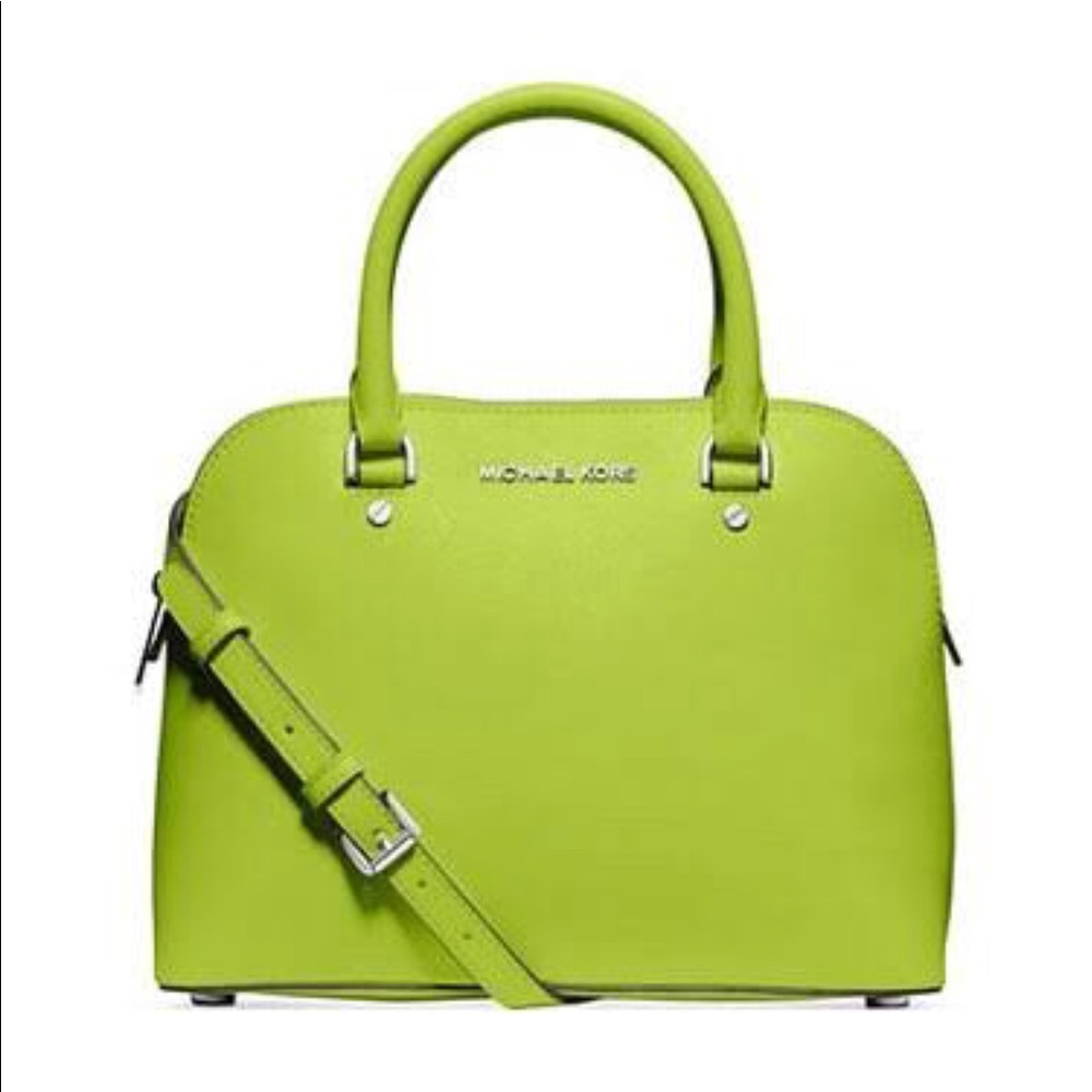 Authentic Lime Green Michael Kors Satchel